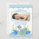 Search for ocean birth announcement cards Baby boy