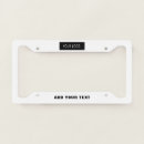 Search for logo license plate frames Business