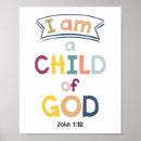 Search for i am child of god posters Bible verse