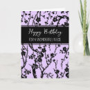 Search for special niece birthday cards Purple