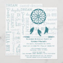 Search for dream catcher invitations Sleepover