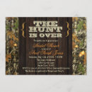 Search for the hunt is over invitations Rustic