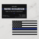 Search for police department business cards Professional