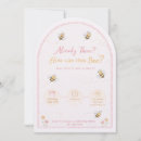 Search for bumblebee birthday invitations Pink