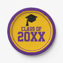 Search for purple and gold plates College