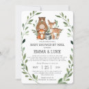 Search for long distance baby shower invitations woodland animals