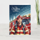 Search for firefighter holiday cards First responder
