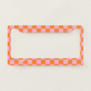 Search for orange license plates Checkered