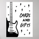 Search for black and white guitar posters Rock and roll