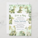 Search for dinosaur baby boy shower invitations Modern