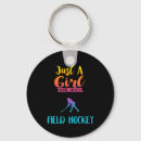 Search for field hockey keychains Girl