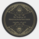 Search for gold wedding stickers Elegant