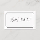 Search for reception drink tickets weddings Bar ticket