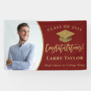Search for red and gold banners Graduation party
