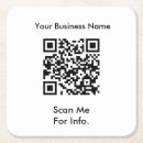 Search for qr code coasters Black and white