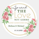 Search for hand sanitizer wedding stickers Typography