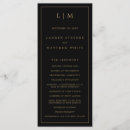 Search for black gold wedding programs Elegant
