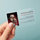 Search for santa claus business cards Santa for hire