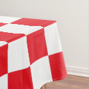 Search for red and white tablecloths Squares