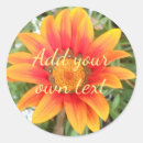 Search for single flower stickers Orange
