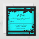 Search for teal blue black wedding invitations Green