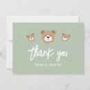 Search for beary much thank you cards Gender neutral