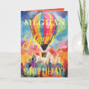 Search for hot air balloon birthday cards Colorful