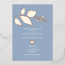 Search for gold foil engagement party invitations Blue