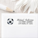 Search for sports teams return address labels Soccer