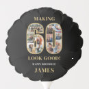 Search for 60th birthday balloons Typography