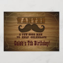 Search for wanted birthday invitations Cowgirl