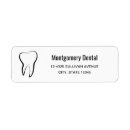 Search for tooth return address labels Clinic