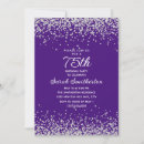 Search for 75th with diamonds birthday invitations Sparkle