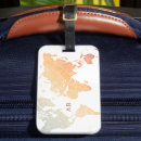 Search for world map luggage tags Elegant