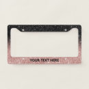 Search for metal license plate frames Girly