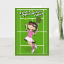 Search for funny tennis birthday cards Racket