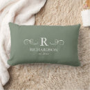 Search for monogram pillows Dusty green