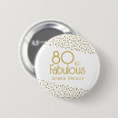 Search for 80th birthday buttons Elegant