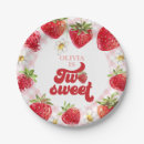 Search for strawberry paper plates Red