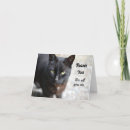 Search for black cat thank you cards Feline