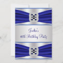 Search for sapphire blue birthday invitations Navy