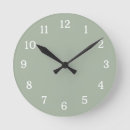 Search for modern clocks Sage green