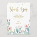 Search for cactus thank you cards Fiesta
