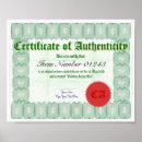 Search for certificate of authenticity Business