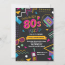 Search for back to the 80s invitations Party