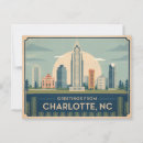 Search for charlotte nc postcards Illustration