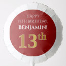 Search for 13th birthday balloons 13 years old