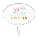 Search for unicorn cake toppers girly