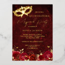 Search for masquerade mask invitations Gold