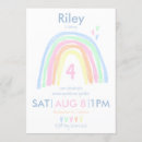 Search for double sided birthday invitations Rainbow